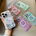 Silk Ink Pattern MagSafe PC Phone Case, For iPhone 12, For iPhone 11 Pro Max, For iPhone 11