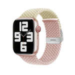 سوار ساعة بإبزيم مع تطريز مضفر من النايلون، لسلسلة Apple Watch 8&7 مقاس 41مم، لسلسلة Apple Watch 8&7 مقاس 45مم