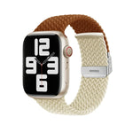 سوار ساعة بإبزيم مع تطريز مضفر من النايلون، لسلسلة Apple Watch 8&7 مقاس 41مم، لسلسلة Apple Watch 8&7 مقاس 45مم
