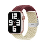 سوار ساعة بإبزيم مع تطريز مضفر من النايلون، لسلسلة Apple Watch 8&7 مقاس 41مم، لسلسلة Apple Watch 8&7 مقاس 45مم