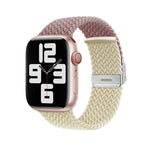 سوار ساعة بإبزيم مع تطريز مضفر من النايلون، لسلسلة Apple Watch 8&7 مقاس 41مم، لسلسلة Apple Watch 8&7 مقاس 45مم