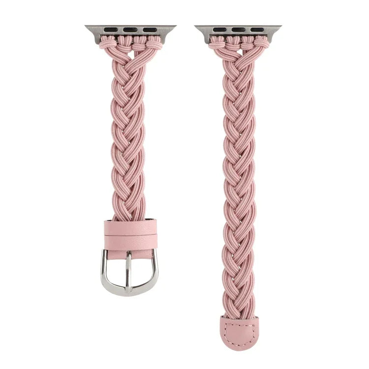Single Elastic Nylon Braid Watch Band, For Apple Watch Series 8&7 45mm, For Apple Watch Series 8&7 41mm