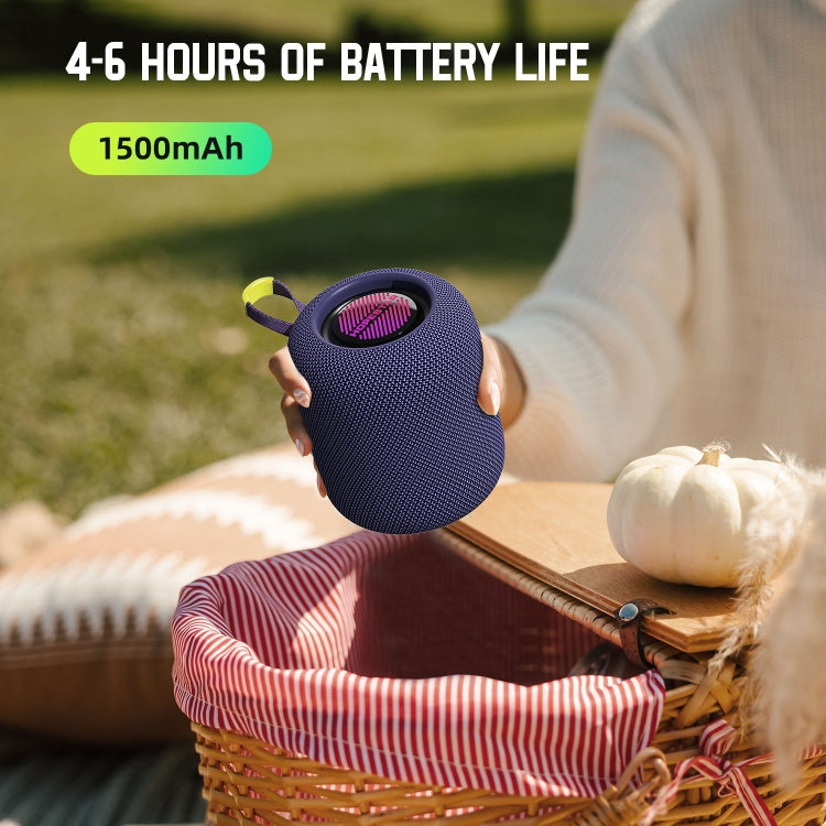 مكبر صوت HOPESTAR H56 مقاوم للماء بمعيار IPX6 بقوة 10W مع مضخم صوت TWS وإضاءة وبلوتوث، H56