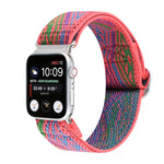 سوار ساعة من النايلون المطاطي مع إبزيم، لسلسلة Apple Watch 8&7 مقاس 45مم، لسلسلة Apple Watch 8&7 مقاس 41مم