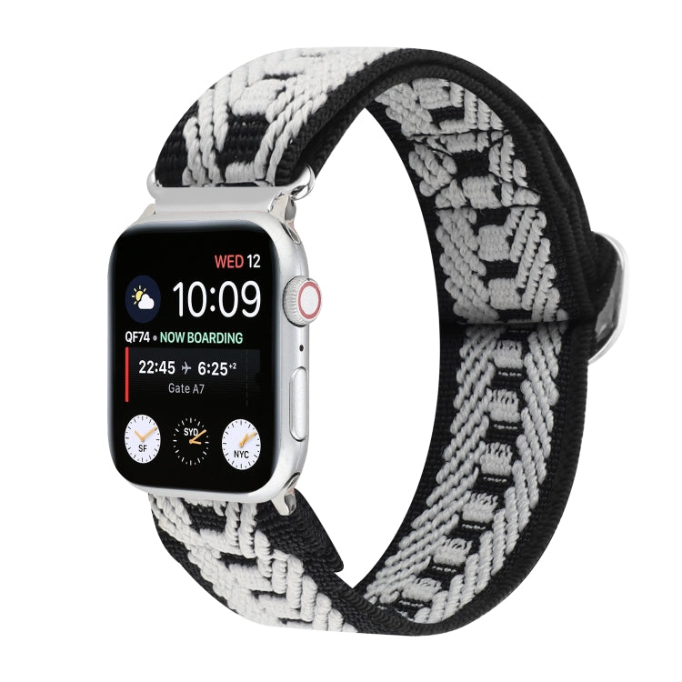 سوار ساعة من النايلون المطاطي مع إبزيم، لسلسلة Apple Watch 8&7 مقاس 45مم، لسلسلة Apple Watch 8&7 مقاس 41مم