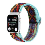 سوار ساعة من النايلون المطاطي مع إبزيم، لسلسلة Apple Watch 8&7 مقاس 45مم، لسلسلة Apple Watch 8&7 مقاس 41مم