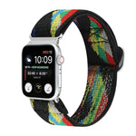 سوار ساعة من النايلون المطاطي مع إبزيم، لسلسلة Apple Watch 8&7 مقاس 45مم، لسلسلة Apple Watch 8&7 مقاس 41مم