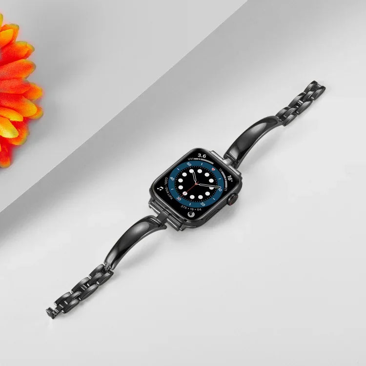 سوار ساعة معدني بسلسلة، لسلسلة Apple Watch 8&7 مقاس 45مم، لسلسلة Apple Watch 8&7 مقاس 41مم