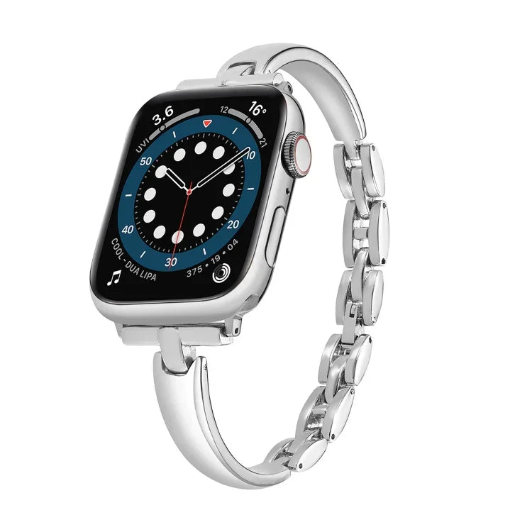 سوار ساعة معدني بسلسلة، لسلسلة Apple Watch 8&7 مقاس 45مم، لسلسلة Apple Watch 8&7 مقاس 41مم