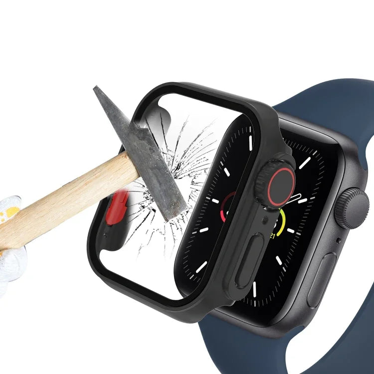 غطاء ساعة من فيلم PC مع زر قابل للفصل، لسلسلة Apple Watch 9 / 8 / 7 مقاس 41مم، لسلسلة Apple Watch SE 2025 / SE 2 / 6 / SE / 5 / 4 مقاس 40مم، لسلسلة Apple Watch SE 2025 / SE 2 / 6 / SE / 5 / 4 مقاس 40مم
