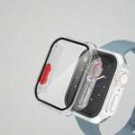 غطاء ساعة من فيلم PC مع زر قابل للفصل، لسلسلة Apple Watch 9 / 8 / 7 مقاس 41مم، لسلسلة Apple Watch SE 2025 / SE 2 / 6 / SE / 5 / 4 مقاس 40مم، لسلسلة Apple Watch SE 2025 / SE 2 / 6 / SE / 5 / 4 مقاس 40مم