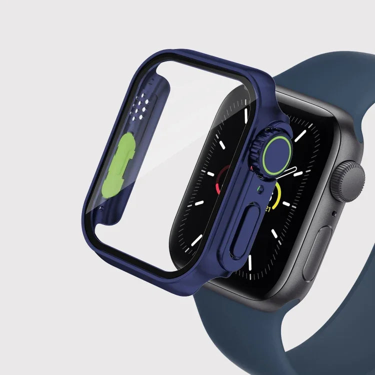 غطاء ساعة من فيلم PC مع زر قابل للفصل، لسلسلة Apple Watch 9 / 8 / 7 مقاس 41مم، لسلسلة Apple Watch SE 2025 / SE 2 / 6 / SE / 5 / 4 مقاس 40مم، لسلسلة Apple Watch SE 2025 / SE 2 / 6 / SE / 5 / 4 مقاس 40مم