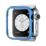 غطاء حماية ساعة من سبائك الألمنيوم الماسي، لسلسلة Apple Watch 9 / 8 / 7 مقاس 45مم، لسلسلة Apple Watch SE 2025&SE 2&6&SE&5&4 مقاس 44مم، لسلسلة Apple Watch 3&2&1 مقاس 42مم، لسلسلة Apple Watch 9 / 8 / 7 مقاس 41مم