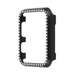 غطاء حماية ساعة من سبائك الألمنيوم الماسي، لسلسلة Apple Watch 9 / 8 / 7 مقاس 45مم، لسلسلة Apple Watch SE 2025&SE 2&6&SE&5&4 مقاس 44مم، لسلسلة Apple Watch 3&2&1 مقاس 42مم، لسلسلة Apple Watch 9 / 8 / 7 مقاس 41مم