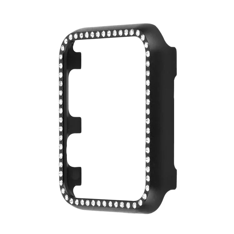 غطاء حماية ساعة من سبائك الألمنيوم الماسي، لسلسلة Apple Watch 9 / 8 / 7 مقاس 45مم، لسلسلة Apple Watch SE 2025&SE 2&6&SE&5&4 مقاس 44مم، لسلسلة Apple Watch 3&2&1 مقاس 42مم، لسلسلة Apple Watch 9 / 8 / 7 مقاس 41مم