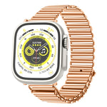 Chain Buckle Stainless Steel Watch Band, For Apple Watch Ultra 49mm / Series 8&7 45mm / SE 2&6&SE&5&4 44mm / 3&2&1 42mm, For Apple Watch Series 8&7 41mm / SE 2&6&SE&5&4 40mm / 3&2&1 38mm