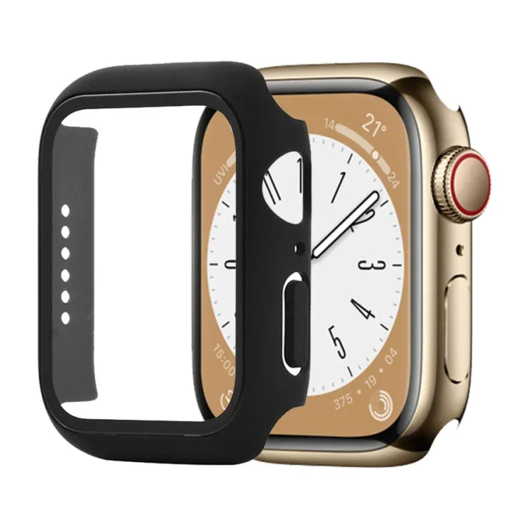 Shockproof PC+Tempered Glass Watch Protective Case, For Apple Watch Series 9 / 8 / 7 41mm, For Apple Watch Series 9 / 8 / 7 45mm