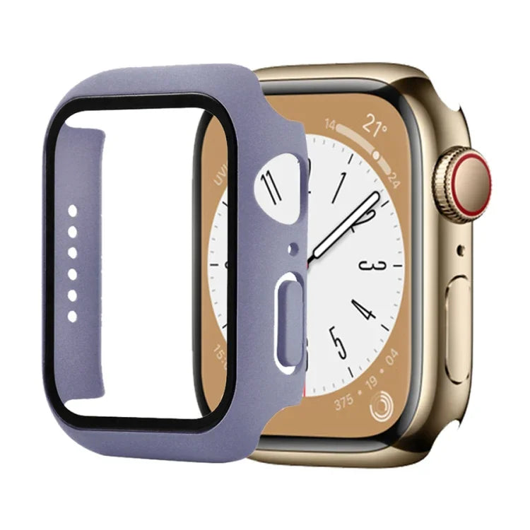 Shockproof PC+Tempered Glass Watch Protective Case, For Apple Watch Series 9 / 8 / 7 41mm, For Apple Watch Series 9 / 8 / 7 45mm