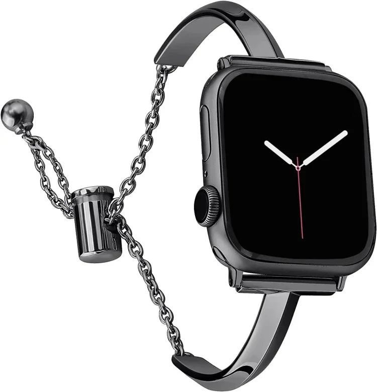 سوار ساعة من الفولاذ المقاوم للصدأ، لساعة Apple Watch Ultra مقاس 49مم / السلسلة 8&7 مقاس 45مم / SE 2&6&SE&5&4 مقاس 44مم / 3&2&1 مقاس 42مم، لساعة Apple Watch السلسلة 8&7 مقاس 41مم / SE 2&6&SE&5&4 مقاس 40مم / 3&2&1 مقاس 38مم