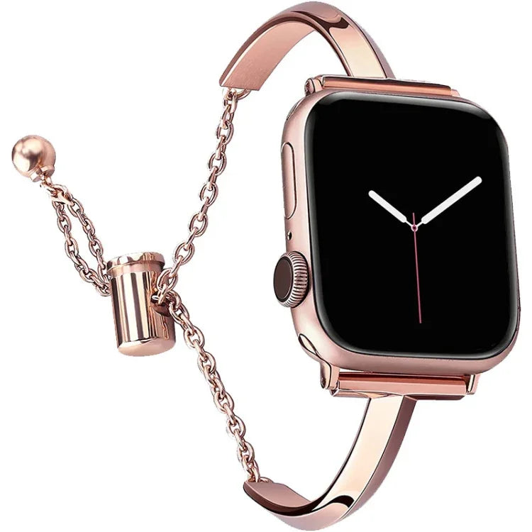 سوار ساعة من الفولاذ المقاوم للصدأ، لساعة Apple Watch Ultra مقاس 49مم / السلسلة 8&7 مقاس 45مم / SE 2&6&SE&5&4 مقاس 44مم / 3&2&1 مقاس 42مم، لساعة Apple Watch السلسلة 8&7 مقاس 41مم / SE 2&6&SE&5&4 مقاس 40مم / 3&2&1 مقاس 38مم
