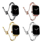 سوار ساعة من الفولاذ المقاوم للصدأ، لساعة Apple Watch Ultra مقاس 49مم / السلسلة 8&7 مقاس 45مم / SE 2&6&SE&5&4 مقاس 44مم / 3&2&1 مقاس 42مم، لساعة Apple Watch السلسلة 8&7 مقاس 41مم / SE 2&6&SE&5&4 مقاس 40مم / 3&2&1 مقاس 38مم