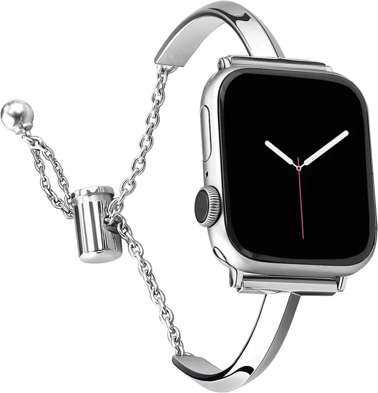 سوار ساعة من الفولاذ المقاوم للصدأ، لساعة Apple Watch Ultra مقاس 49مم / السلسلة 8&7 مقاس 45مم / SE 2&6&SE&5&4 مقاس 44مم / 3&2&1 مقاس 42مم، لساعة Apple Watch السلسلة 8&7 مقاس 41مم / SE 2&6&SE&5&4 مقاس 40مم / 3&2&1 مقاس 38مم