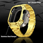 Metal Integrated Watch Protective Case, For Apple Watch Ultra 4 / 3 / 2 / 1 49mm, For Apple Watch Series SE 2025&6&SE&5&4 44mm, For Apple Watch Series 9 / 8 / 7 45mm