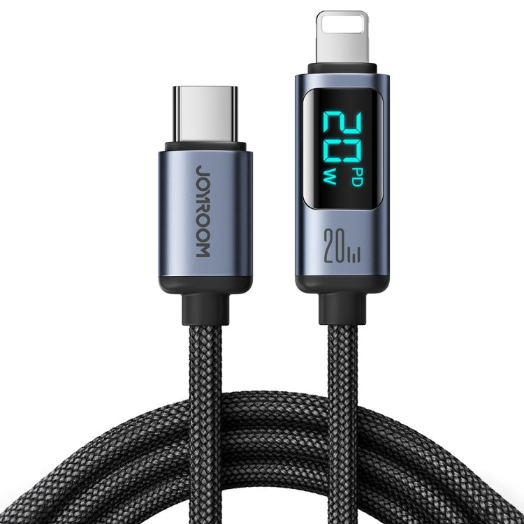 JOYROOM S-CL020A16 20 واط USB-C / Type-C إلى 8 دبابيس كابل بيانات شحن سريع بشاشة رقمية، Type-C إلى 8 دبابيس