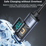 JOYROOM S-CL020A16 20 واط USB-C / Type-C إلى 8 دبابيس كابل بيانات شحن سريع بشاشة رقمية، Type-C إلى 8 دبابيس