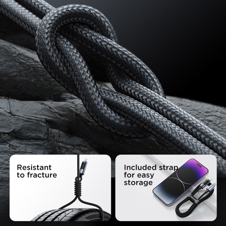 JOYROOM S-CL020A16 20 واط USB-C / Type-C إلى 8 دبابيس كابل بيانات شحن سريع بشاشة رقمية، Type-C إلى 8 دبابيس
