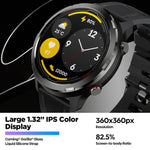 ساعة ذكية Zeblaze Stratos 2 Lite بشاشة IPS بقياس 1.32 بوصة، مقاومة للماء حتى 5 ATM، تدعم مراقبة معدل ضربات القلب / وضع الرياضة، Stratos 2 Lite