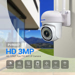 ESCAM PVR007 كاميرا واي فاي ذكية HD بدقة 3 ميجابكسل تدعم رؤية ليلية ملونة كاملة / كشف الحركة / إنذار صوتي / بطاقة TF، PVR007