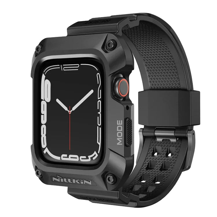 سوار ساعة مدمج من سبيكة + TPU من سلسلة NILLKIN Ruidong، لساعة Apple Watch السلسلة 8&7 مقاس 45مم