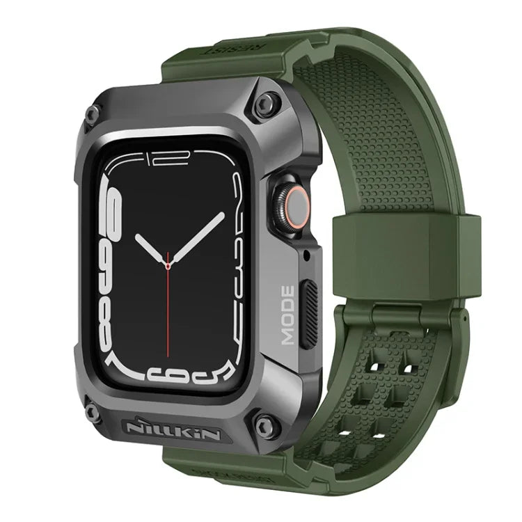 سوار ساعة مدمج من سبيكة + TPU من سلسلة NILLKIN Ruidong، لساعة Apple Watch السلسلة 8&7 مقاس 45مم