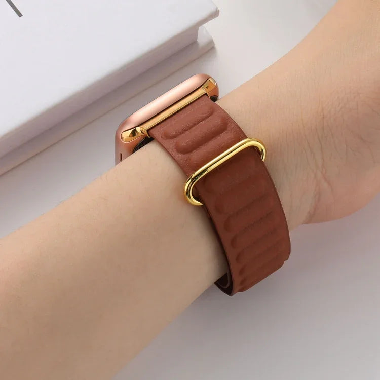 سوار ساعة مع إبزيم عكسي مغناطيسي، لساعة Apple Watch السلسلة 8&7 مقاس 41مم، لساعة Apple Watch السلسلة 8&7 مقاس 45مم
