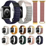 سوار ساعة مع إبزيم عكسي مغناطيسي، لساعة Apple Watch السلسلة 8&7 مقاس 41مم، لساعة Apple Watch السلسلة 8&7 مقاس 45مم