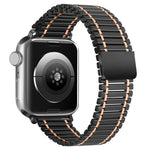 سوار ساعة من الفولاذ المقاوم للصدأ مغناطيسي بسلسلة، لساعة Apple Watch السلسلة 8&7 مقاس 41مم / SE 2&6&SE&5&4 مقاس 40مم / 3&2&1 مقاس 38مم، لساعة Apple Watch Ultra مقاس 49مم / السلسلة 8&7 مقاس 45مم / SE 2&6&SE&5&4 مقاس 44مم / 3&2&1 مقاس 42مم