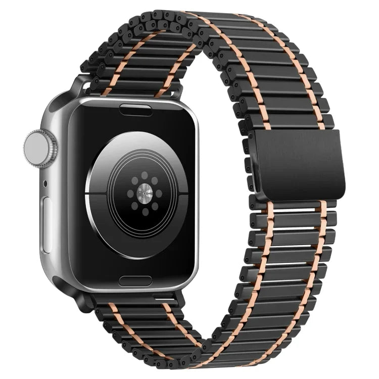 سوار ساعة من الفولاذ المقاوم للصدأ مغناطيسي بسلسلة، لساعة Apple Watch السلسلة 8&7 مقاس 41مم / SE 2&6&SE&5&4 مقاس 40مم / 3&2&1 مقاس 38مم، لساعة Apple Watch Ultra مقاس 49مم / السلسلة 8&7 مقاس 45مم / SE 2&6&SE&5&4 مقاس 44مم / 3&2&1 مقاس 42مم