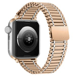 سوار ساعة من الفولاذ المقاوم للصدأ مغناطيسي بسلسلة، لساعة Apple Watch السلسلة 8&7 مقاس 41مم / SE 2&6&SE&5&4 مقاس 40مم / 3&2&1 مقاس 38مم، لساعة Apple Watch Ultra مقاس 49مم / السلسلة 8&7 مقاس 45مم / SE 2&6&SE&5&4 مقاس 44مم / 3&2&1 مقاس 42مم