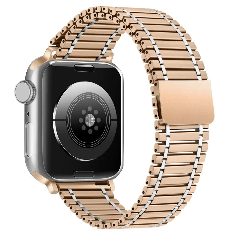سوار ساعة من الفولاذ المقاوم للصدأ مغناطيسي بسلسلة، لساعة Apple Watch السلسلة 8&7 مقاس 41مم / SE 2&6&SE&5&4 مقاس 40مم / 3&2&1 مقاس 38مم، لساعة Apple Watch Ultra مقاس 49مم / السلسلة 8&7 مقاس 45مم / SE 2&6&SE&5&4 مقاس 44مم / 3&2&1 مقاس 42مم