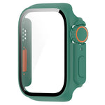 غطاء حماية مدمج مع فيلم مقسى + PC، لساعة Apple Watch السلسلة SE 2 / 6 / SE / 5 / 4 مقاس 40مم، لساعة Apple Watch السلسلة 9 / 8 / 7 مقاس 41مم، لساعة Apple Watch السلسلة SE 2 / 6 / SE / 5 / 4 مقاس 44مم، لساعة Apple Watch السلسلة 9 / 8 / 7 مقاس 45مم