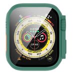 غطاء حماية مدمج مع فيلم مقسى + PC، لساعة Apple Watch السلسلة SE 2 / 6 / SE / 5 / 4 مقاس 40مم، لساعة Apple Watch السلسلة 9 / 8 / 7 مقاس 41مم، لساعة Apple Watch السلسلة SE 2 / 6 / SE / 5 / 4 مقاس 44مم، لساعة Apple Watch السلسلة 9 / 8 / 7 مقاس 45مم