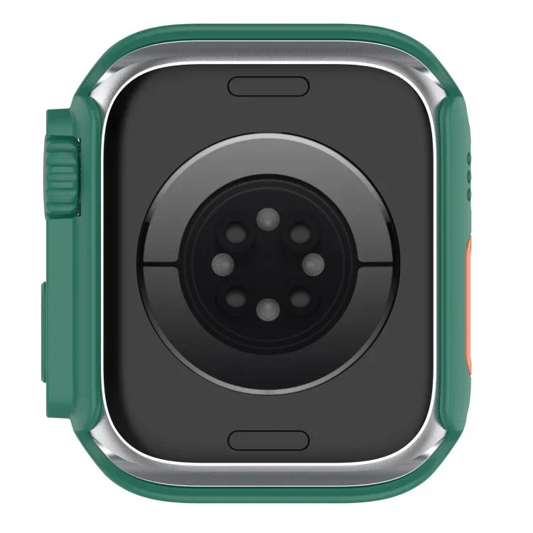 غطاء حماية مدمج مع فيلم مقسى + PC، لساعة Apple Watch السلسلة SE 2 / 6 / SE / 5 / 4 مقاس 40مم، لساعة Apple Watch السلسلة 9 / 8 / 7 مقاس 41مم، لساعة Apple Watch السلسلة SE 2 / 6 / SE / 5 / 4 مقاس 44مم، لساعة Apple Watch السلسلة 9 / 8 / 7 مقاس 45مم