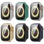 غطاء حماية مدمج مع فيلم مقسى + PC، لساعة Apple Watch السلسلة SE 2 / 6 / SE / 5 / 4 مقاس 40مم، لساعة Apple Watch السلسلة 9 / 8 / 7 مقاس 41مم، لساعة Apple Watch السلسلة SE 2 / 6 / SE / 5 / 4 مقاس 44مم، لساعة Apple Watch السلسلة 9 / 8 / 7 مقاس 45مم