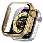 غطاء حماية مدمج مع فيلم مقسى + PC، لساعة Apple Watch السلسلة SE 2 / 6 / SE / 5 / 4 مقاس 40مم، لساعة Apple Watch السلسلة 9 / 8 / 7 مقاس 41مم، لساعة Apple Watch السلسلة SE 2 / 6 / SE / 5 / 4 مقاس 44مم، لساعة Apple Watch السلسلة 9 / 8 / 7 مقاس 45مم