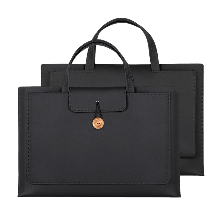 حقيبة داخلية محمولة للابتوب مع زر وخيط مطاطي عالمي، 13-14 بوصة، 15-16 بوصة