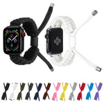 Stretch Plain Silicone Bean Watch Band, For Apple Watch 2 42 mm, For Apple Watch 38mm, For Apple Watch 42mm, For Apple Watch Ultra 2 49mm
