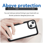 غطاء هاتف أكريليك + TPU من سلسلة ملونة، لهاتف iPhone 15