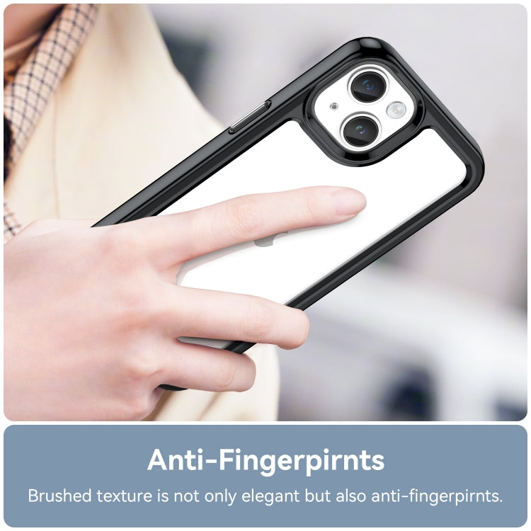 غطاء هاتف أكريليك + TPU من سلسلة ملونة، لهاتف iPhone 15