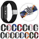 Adjustable Nylon Braided Steel Buckle Watch Band, For Xiaomi Mi Band 8
